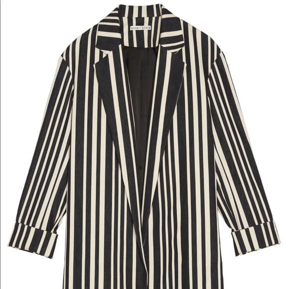 NETA NOTCH COLLAR BOYFRIEND BLAZER - Picture 1 of 3